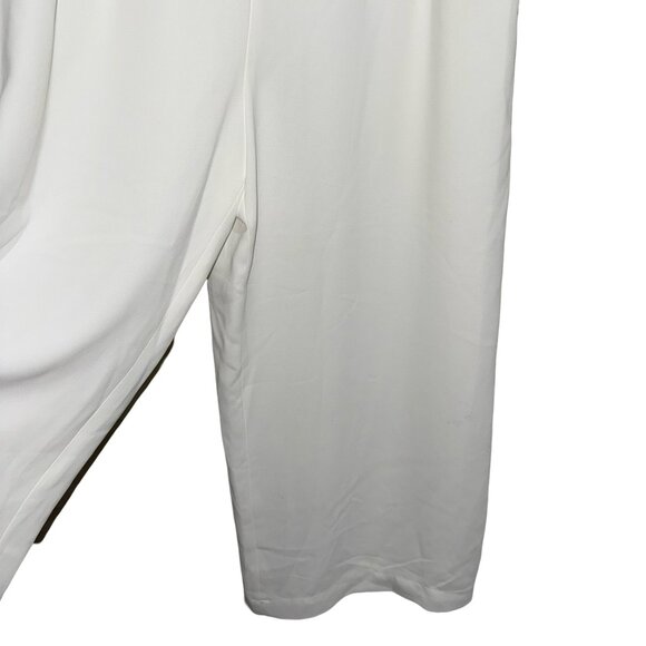 1. State Women's Wide Leg Elastic back Waist Soft Ecru Trousers Sz XL NWT - Picture 6 of 14